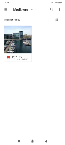 Press the required file.
