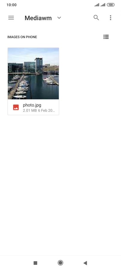 Press the required file.