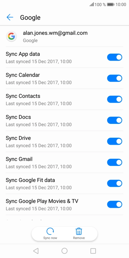 Press the Home key to return to the home screen.