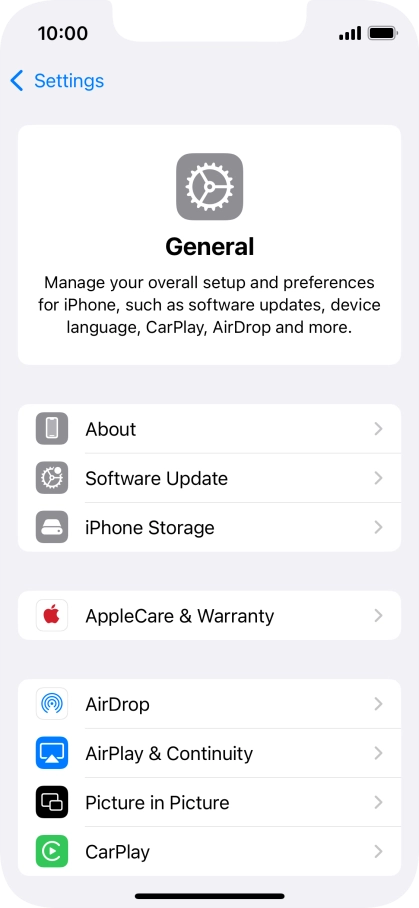 Press Software Update. If a new software version is available, it's displayed. Follow the instructions on the screen to update the phone software.