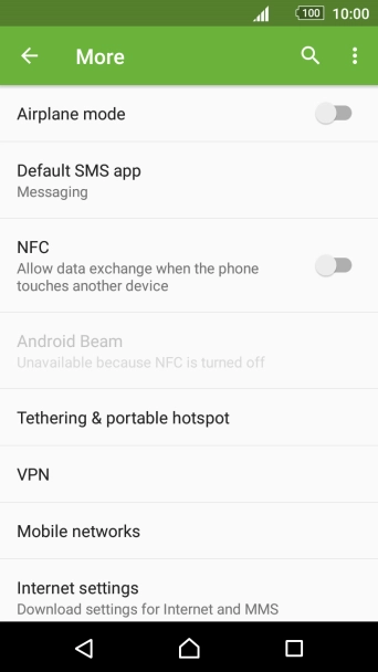 Press Mobile networks.