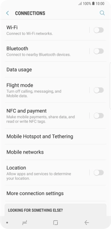 Press Mobile networks.