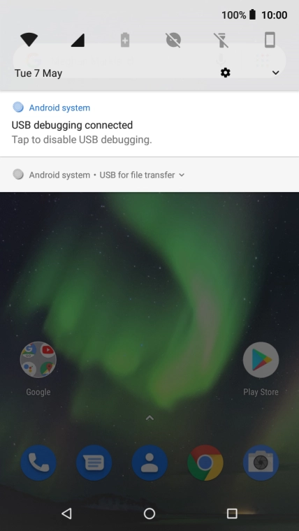 Press Android system.