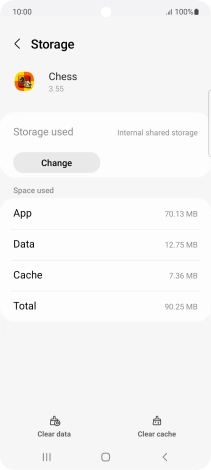 Press Clear cache.