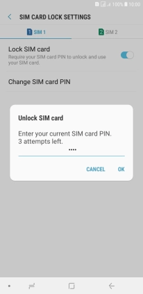 Key in your PIN and press OK.