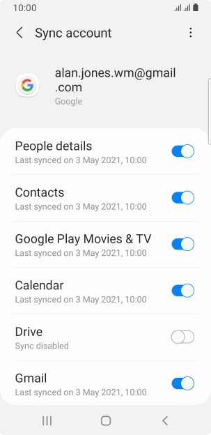 Press the Home key to return to the home screen.