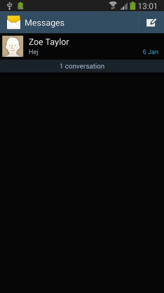 Press the new message icon.