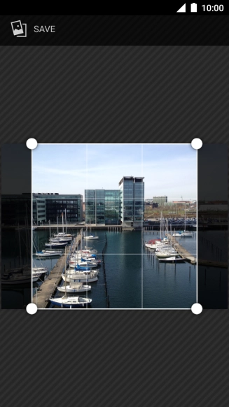 Drag the frame to the required position to select the required detail and press SAVE.