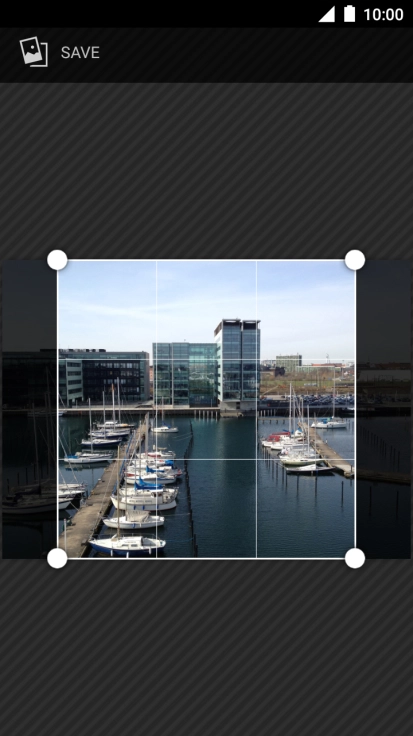 Drag the frame to the required position to select the required detail and press SAVE.