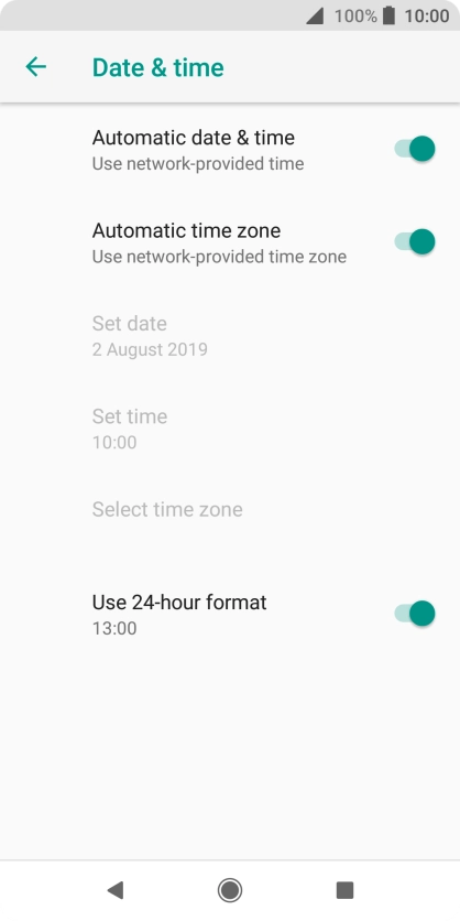 Press the Home key to return to the home screen.