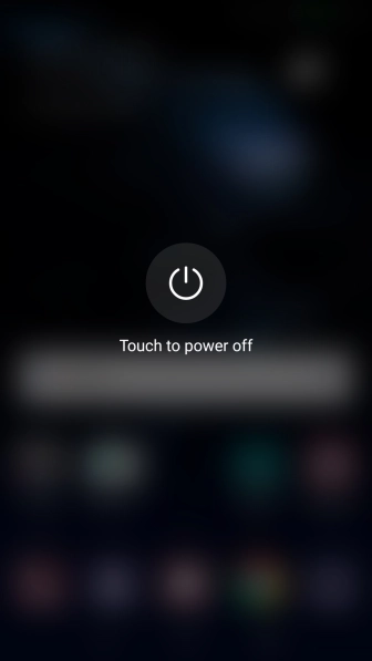 Press Touch to power off.