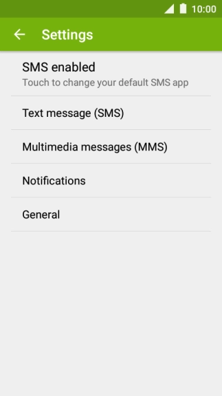 Press Text message (SMS).