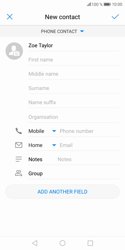 Press Phone number and key in the required phone number.