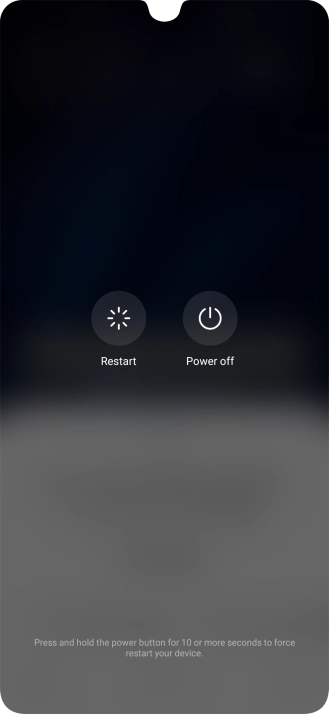 Press Power off.