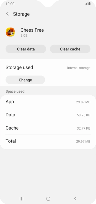 Press Clear cache.