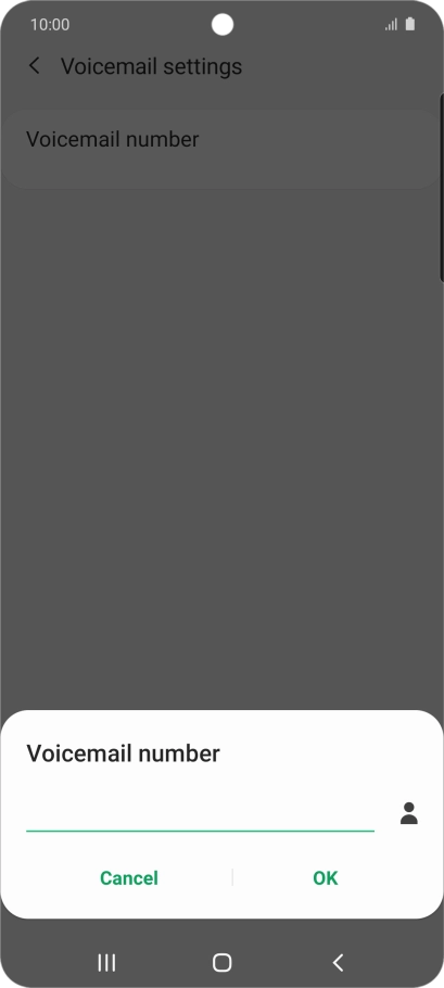 Key in (prefix) 5 (your phone number) and press OK.