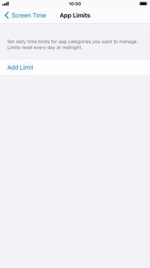 Press Add Limit.