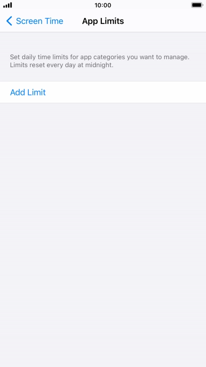 Press Add Limit.
