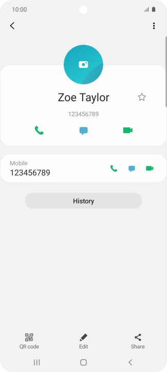 Press the Home key to return to the home screen.