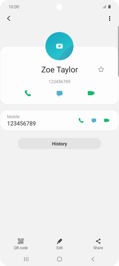 Press the Home key to return to the home screen.