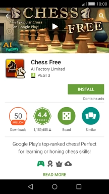 Press INSTALL and follow the instructions on the screen to install the app.