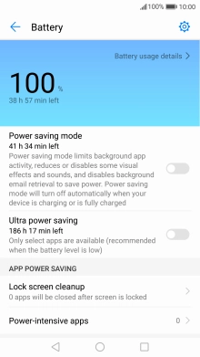 Press the required setting to turn on the function.