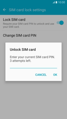Key in your PIN and press OK.
