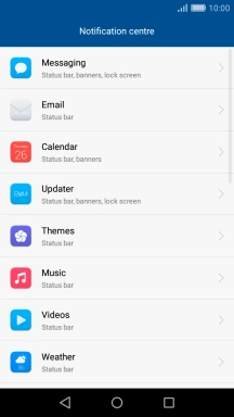 Press the required app.