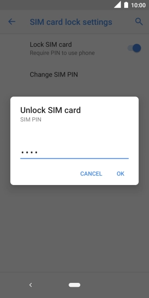Key in your PIN and press OK.