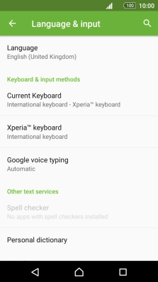 Press Xperia™ keyboard.