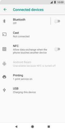 Press Bluetooth.