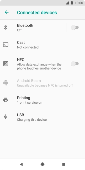 Press Bluetooth.