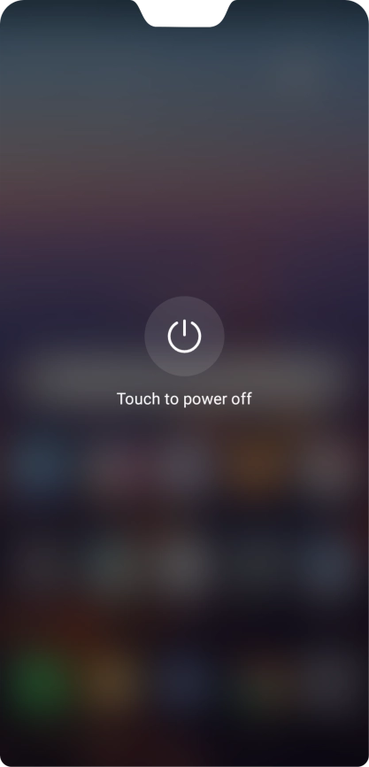 Press Touch to power off.