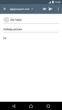 Press the attachment icon.