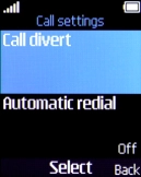 Select Call divert.