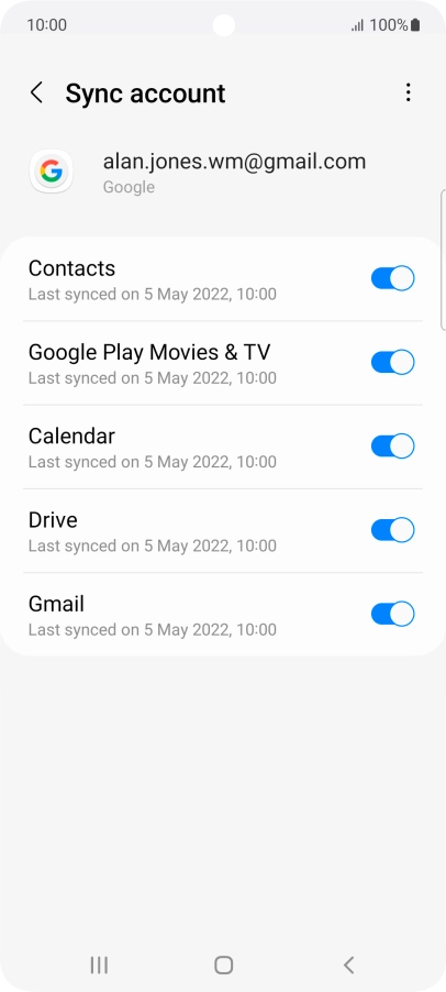 Press the Home key to return to the home screen.