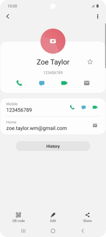 Press the call icon next to the required number.