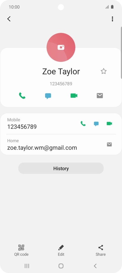 Press the call icon next to the required number.