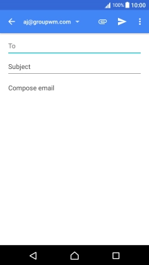 Press the search field and key in the first letters of the recipient's name.
