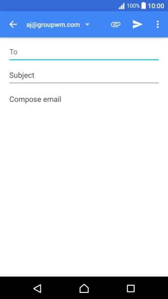 Press the search field and key in the first letters of the recipient's name.