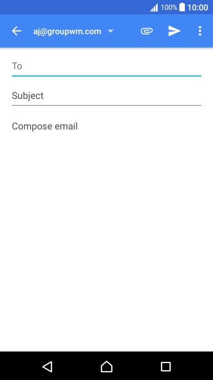 Press the search field and key in the first letters of the recipient's name.