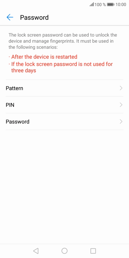 Press the required phone lock code and follow the instructions on the screen to create an additional phone lock code.