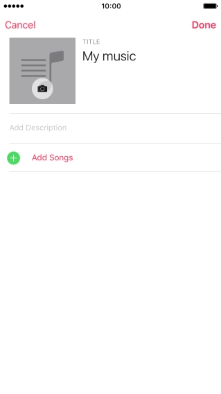 Press Add Songs.