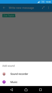 Press Music and go to the required audio file.