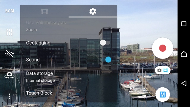 Press Geotagging to turn the function on or off.