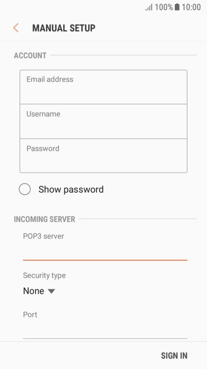 Press the drop down list below 