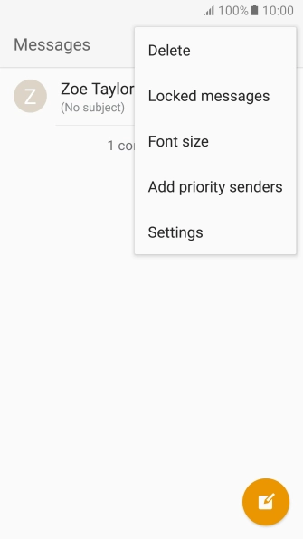 Press Settings.