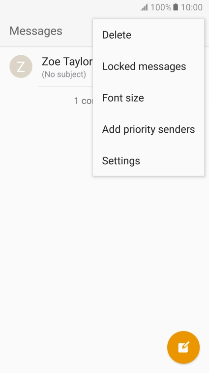 Press Settings.