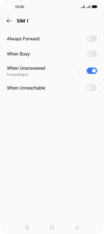 Press the Home key to return to the home screen.