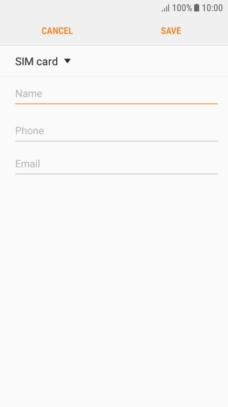 Press the address book drop down list.